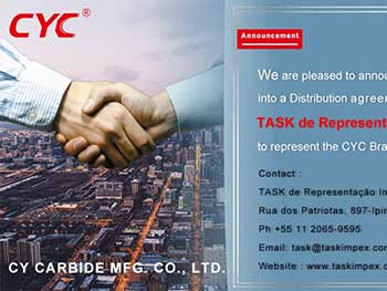 TASK CARBIDE ——our Exclusive Distributor for CYC Carbide Rods For Metalworking in BRAZIL.