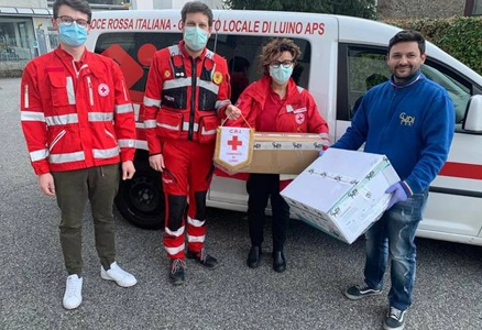 Our Customer Donated 1000 Surgical Masks, Which Is From CYC, To The Luino Red Cross