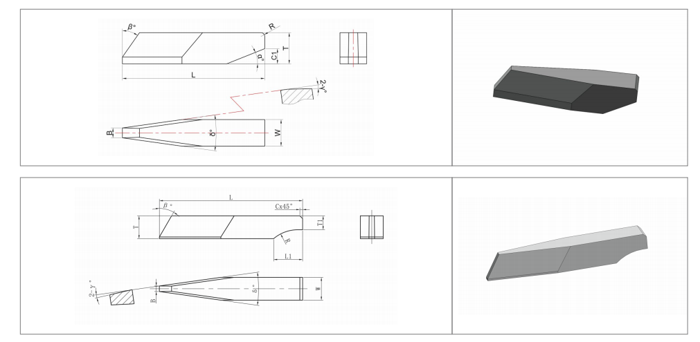Technical Drawing of Finger Joint Tips
